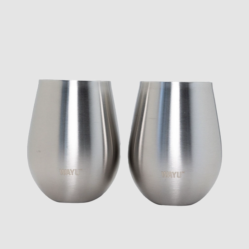 SET 2 VASOS COCKTAIL METALICOS 500ML WAYU - 1