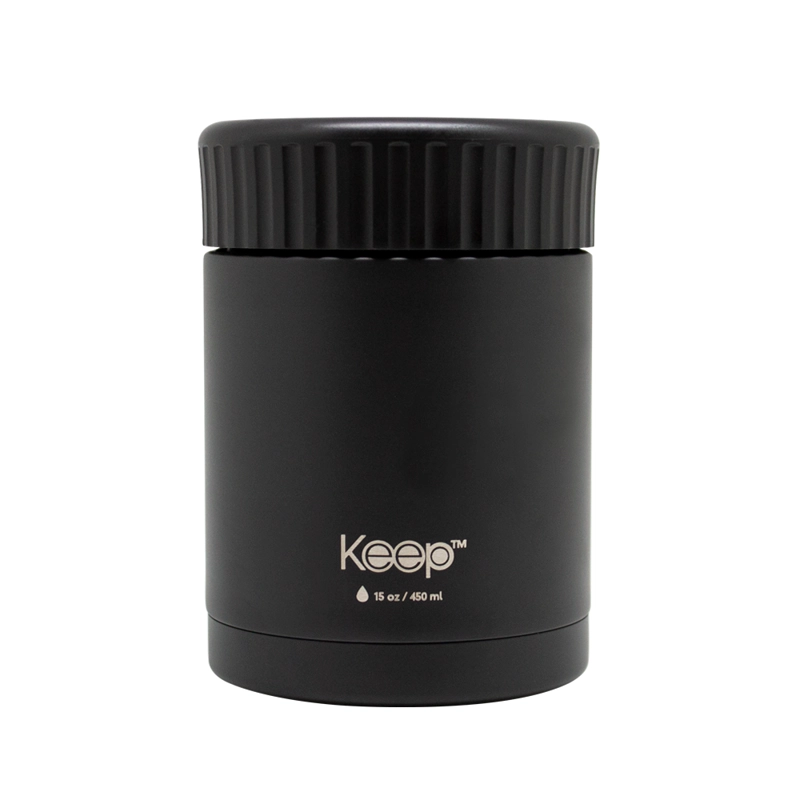 TERMO COMIDA COLORES 0.45L KEEP -NEGRO - 2