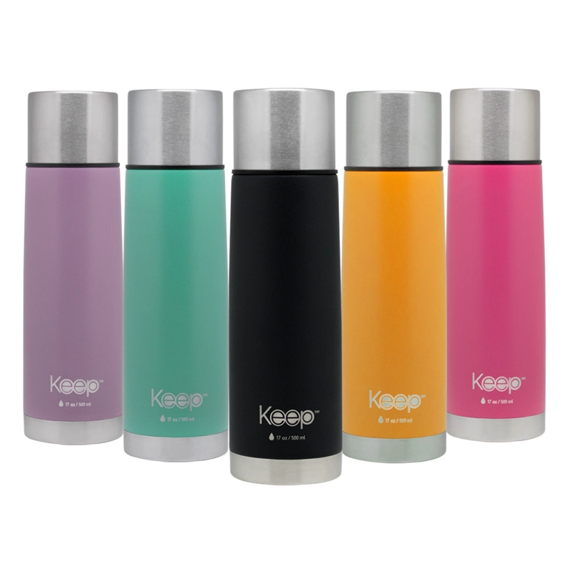 TERMO BALA 0.5L RUBBER KEEP NEGRO - 3