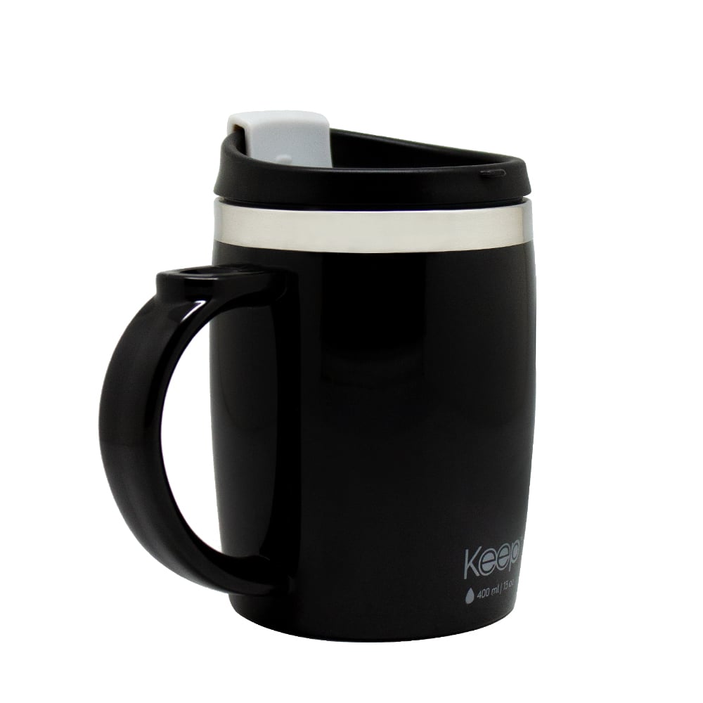 MUG TERMO COLORES 400ML KEEP -NEGRO - 2