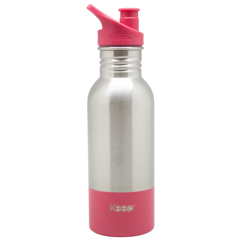 BOTELLA METALICA 600ML KEEP - ROSADA - 1