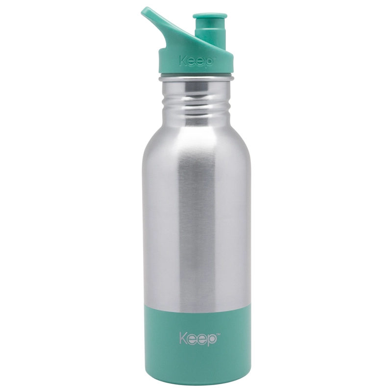 BOTELLA METALICA 600ML KEEP -CELESTE - 1