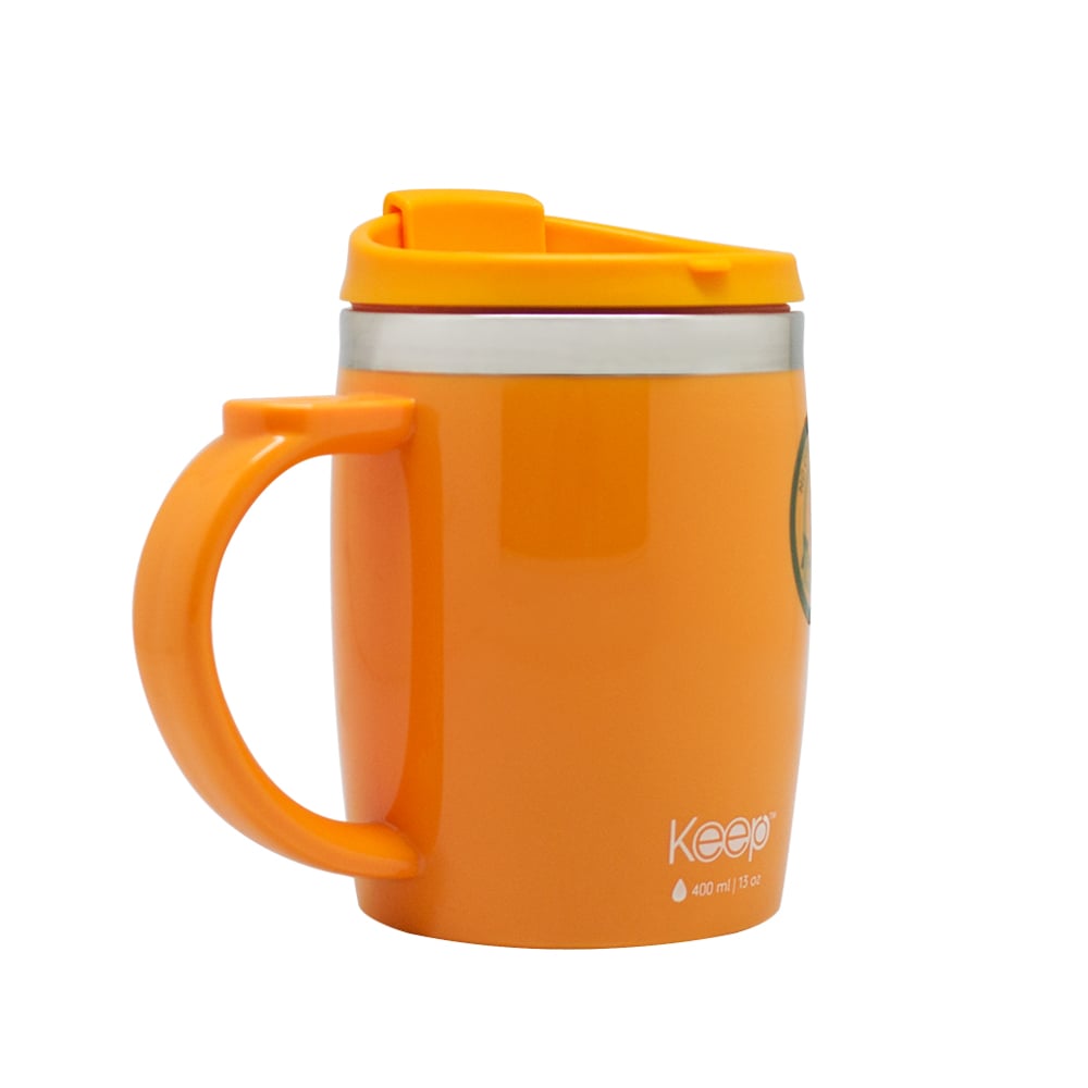 MUG TERMO KEEP COLORES 400 ML - NARANJA - 3