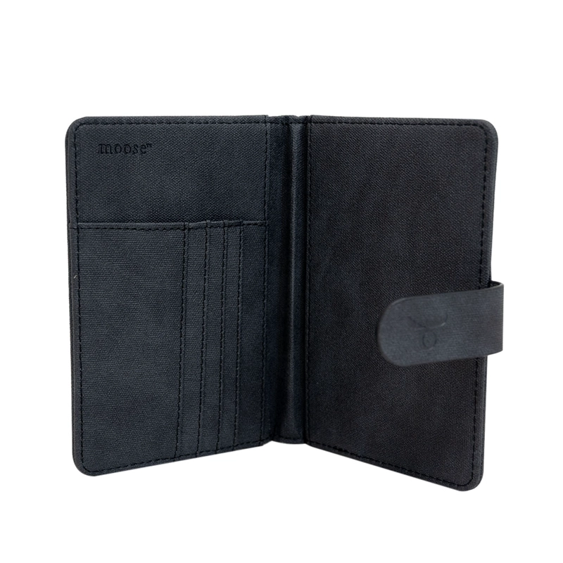PORTA PASAPORTE NEGRO MOOSE - 1