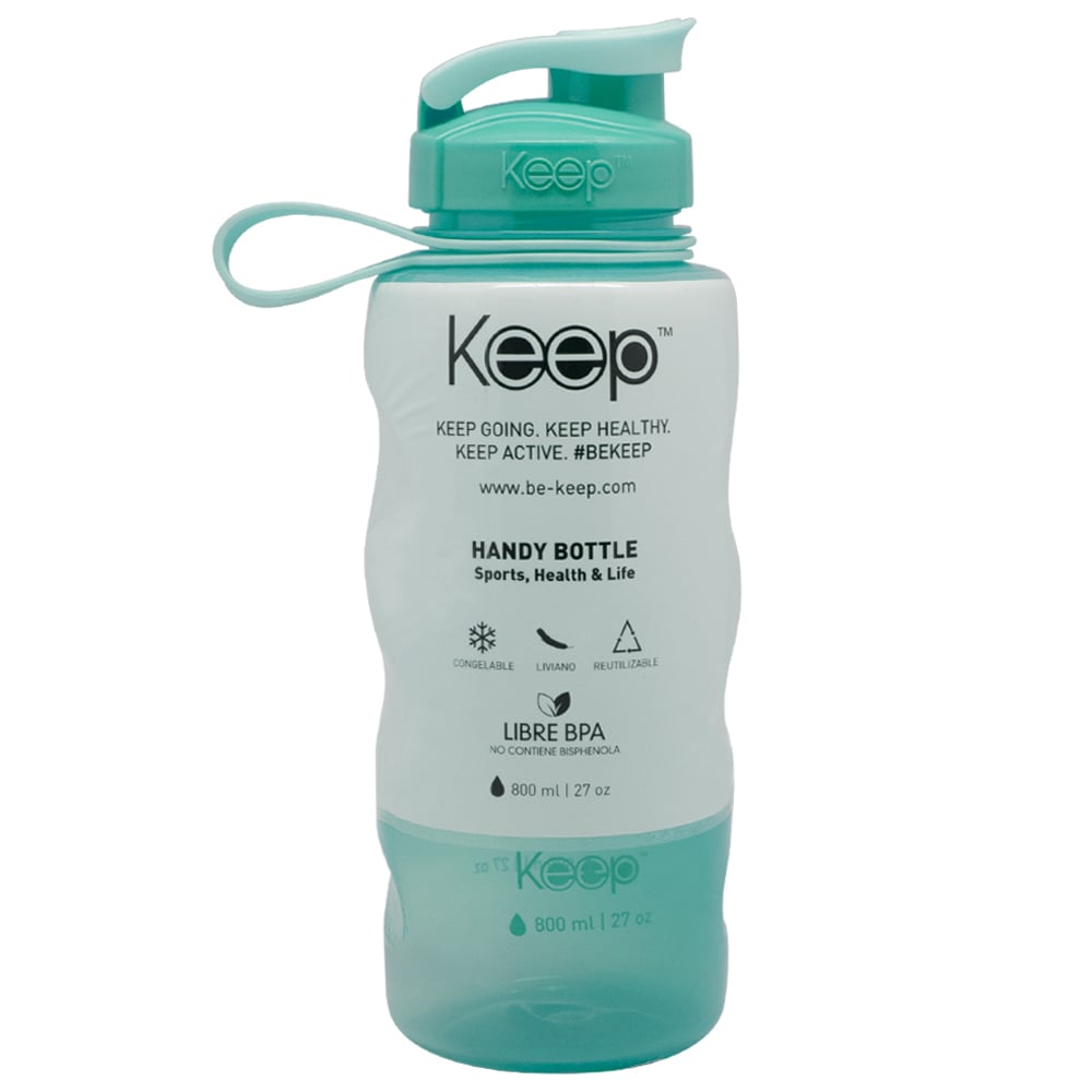 BOTELLA COLORES 800ML KEEP -CELESTE - 1