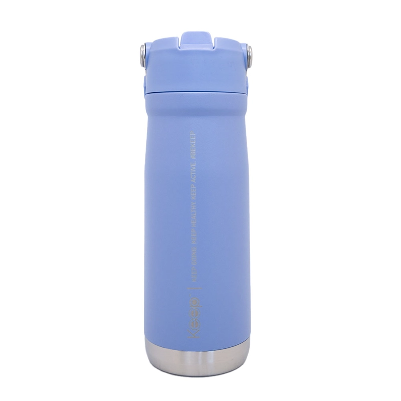 BOTELLA INSULADA CON MANGO 65O ML KEEP - LAVANDA - 1