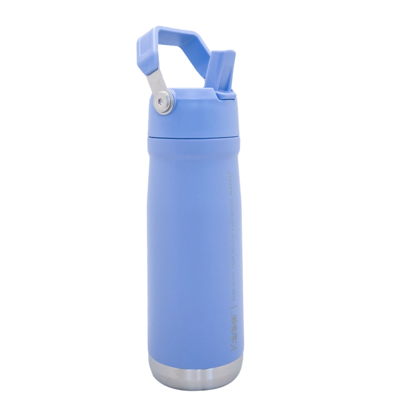 BOTELLA INSULADA CON MANGO 65O ML KEEP - LAVANDA - 2