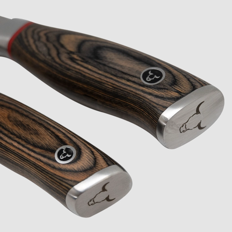 SET 2 CUCHILLOS SANTOKU RING RED WAYU - GRIS - 4