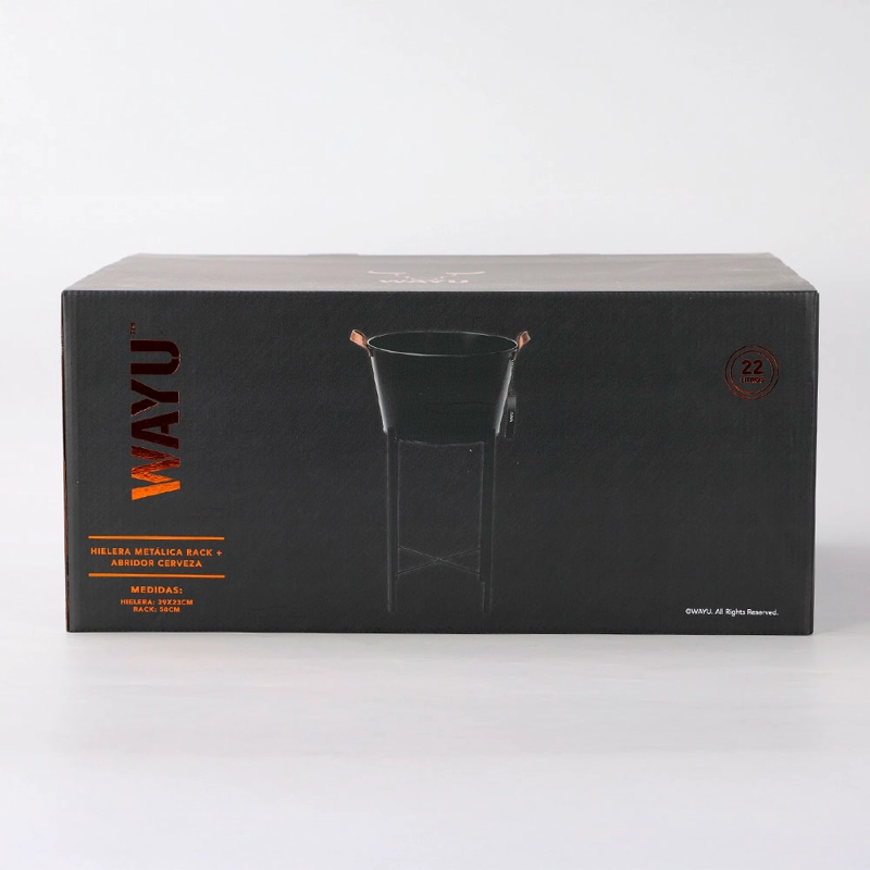 HIELERA METALICA RACK + ABRIDOR CERVEZA WAYU - 3