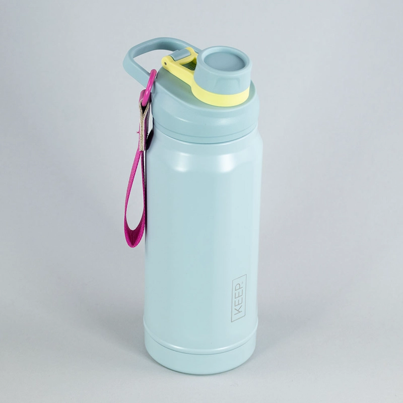 BOTELLA INSULADA STRAP 650ML FLASK KEEP CELESTE - 3