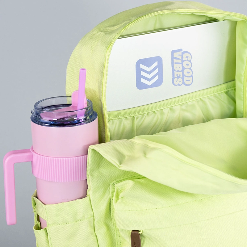 MOCHILA MANHATTAN LIGHT GREEN MOOSE - 2
