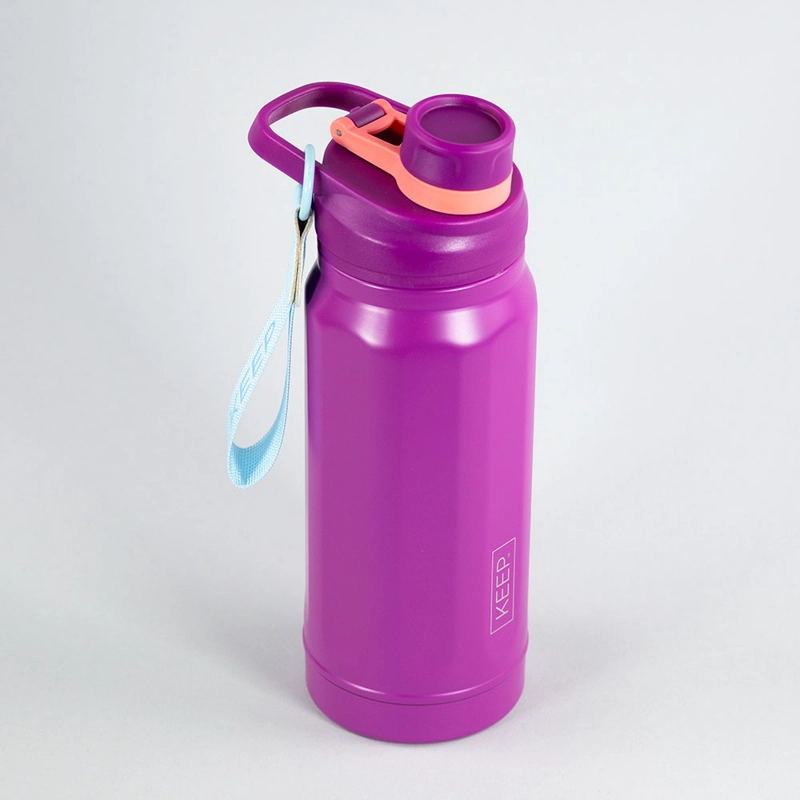 BOTELLA INSULADA STRAP 650ML FLASK KEEP MORADO - 2