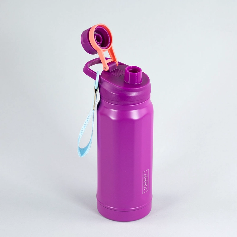 BOTELLA INSULADA STRAP 650ML FLASK KEEP MORADO - 3