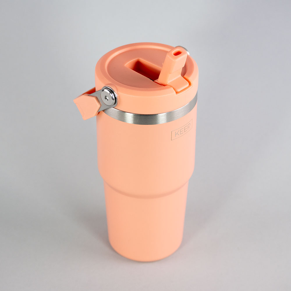 BOTELLA INSULADA CON MANGO 590ML KEEP CORAL - 2
