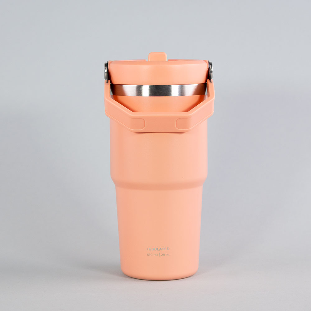 BOTELLA INSULADA CON MANGO 590ML KEEP CORAL - 4