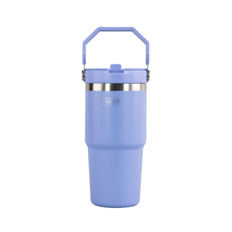 BOTELLA INSULADA CON MANGO 590ML KEEP LAVANDA - 1