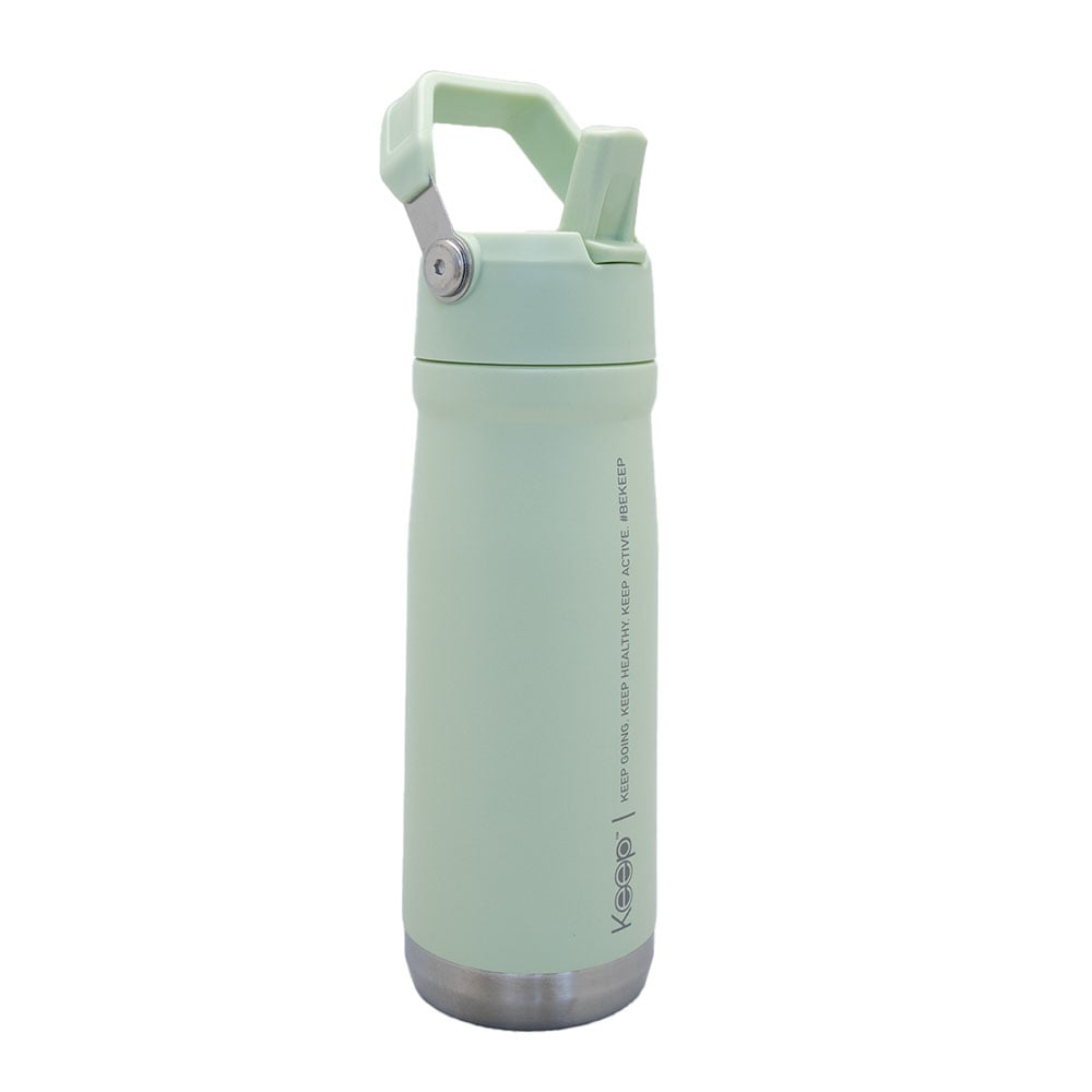 BOTELLA INSULADA CON MANGO 65O ML KEEP - PISTACHO - 1