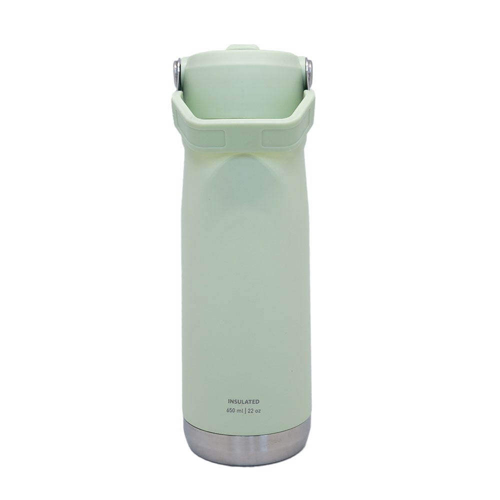 BOTELLA INSULADA CON MANGO 65O ML KEEP - PISTACHO - 3