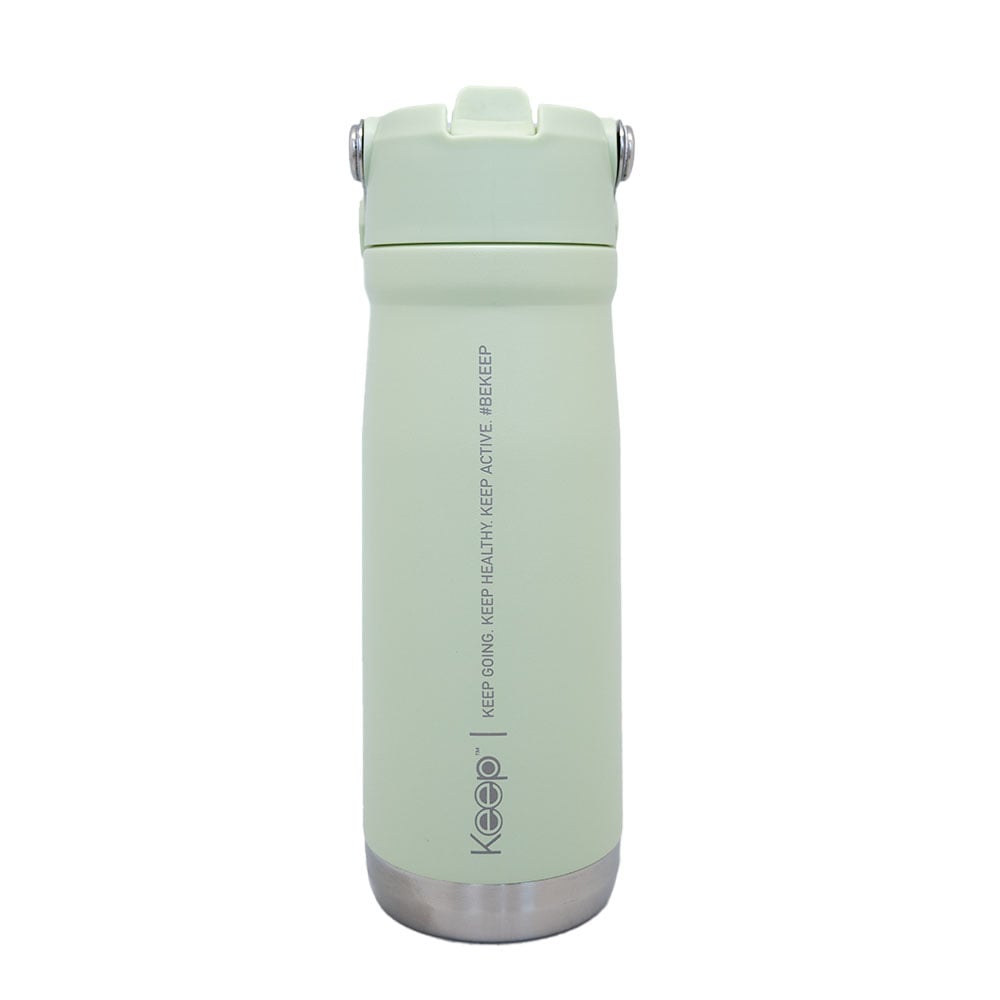 BOTELLA INSULADA CON MANGO 65O ML KEEP - PISTACHO - 4