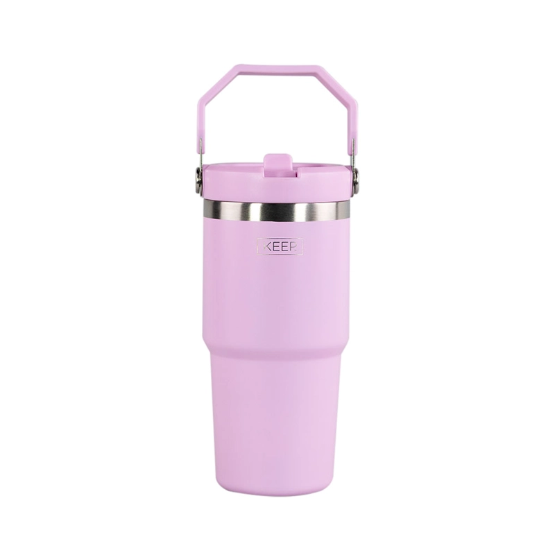 BOTELLA INSULADA CON MANGO 590ML KEEP ROSADO - 1