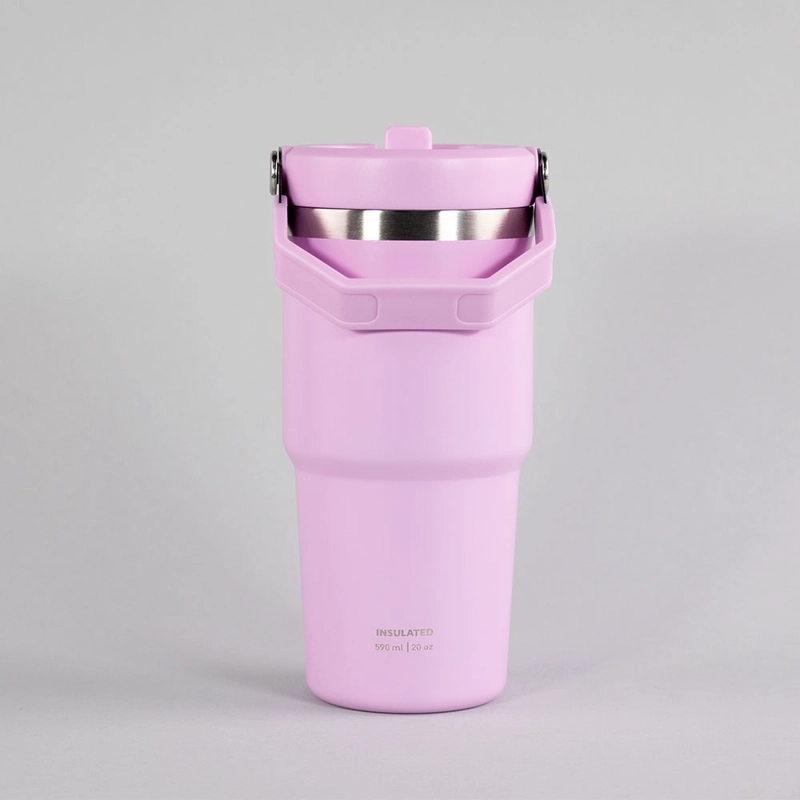 BOTELLA INSULADA CON MANGO 590ML KEEP ROSADO - 3