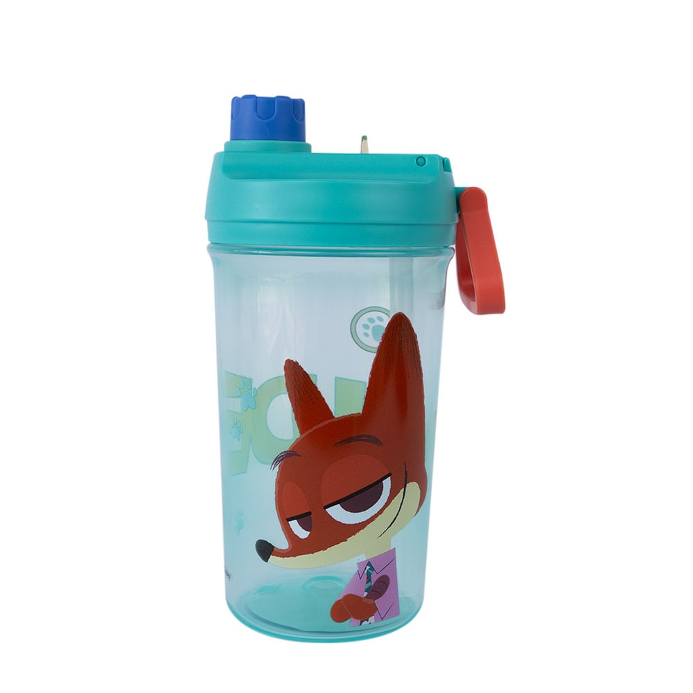 BOTELLA DE DOBLE TAPA ZOOTOPIA - CELESTE - 1