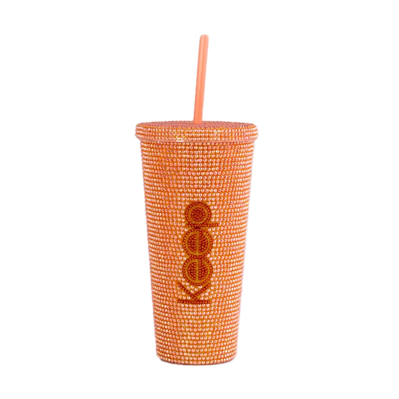 VASO TUMBLER SHINNY 650ML CORAL - 1