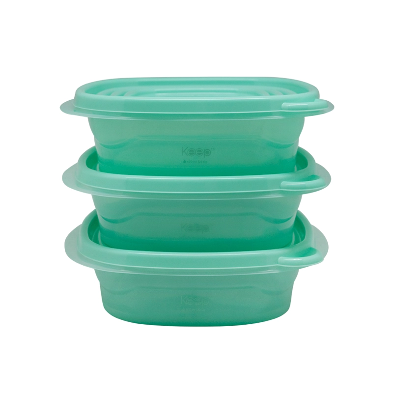 HERMETICOS APILABLES PP 3 PCS 670 ML KEEP - 2