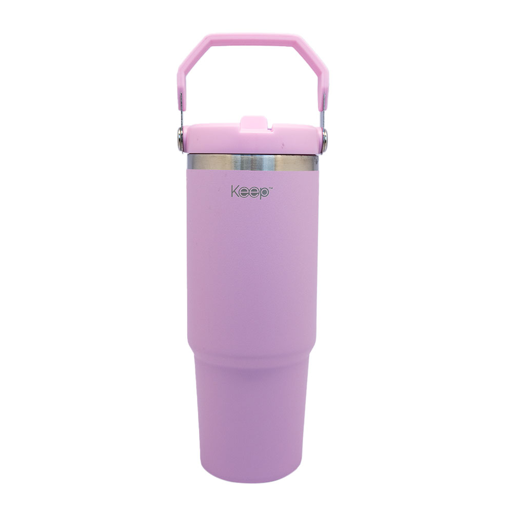 BOTELLA INSULADA CON MANGO 85O ML KEEP - ROSADO - 1