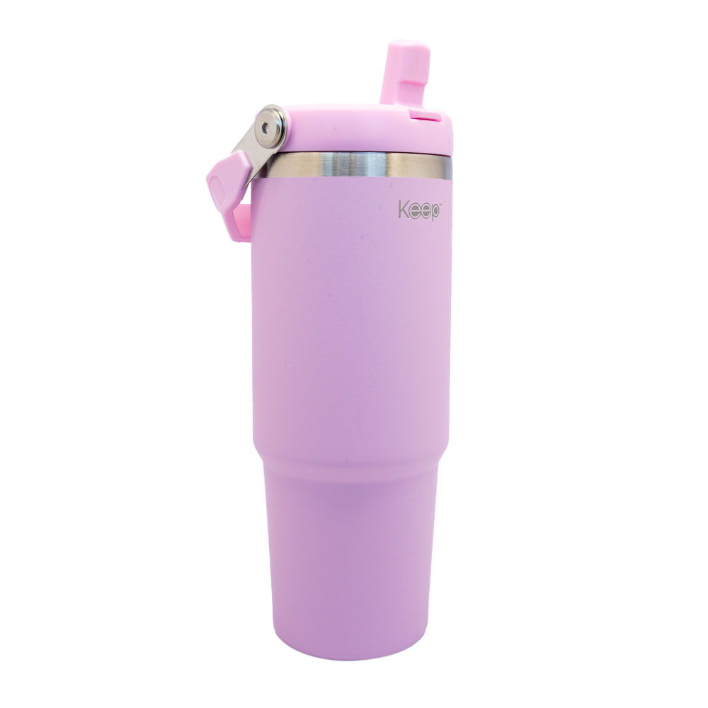 BOTELLA INSULADA CON MANGO 85O ML KEEP - ROSADO - 2