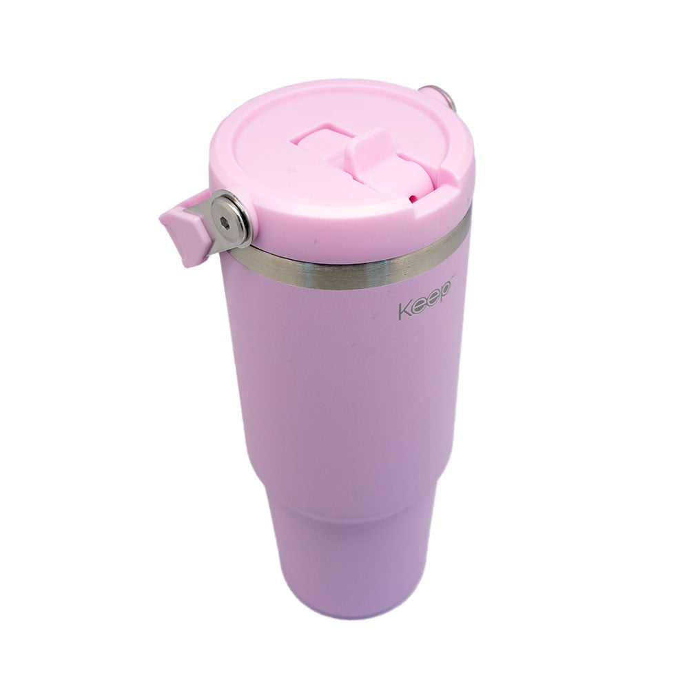 BOTELLA INSULADA CON MANGO 85O ML KEEP - ROSADO - 3