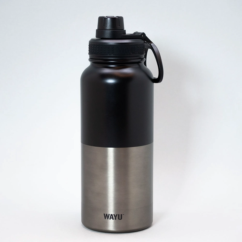 BOTELLA 1 LITRO INSULATED BLACK WAYU - 1