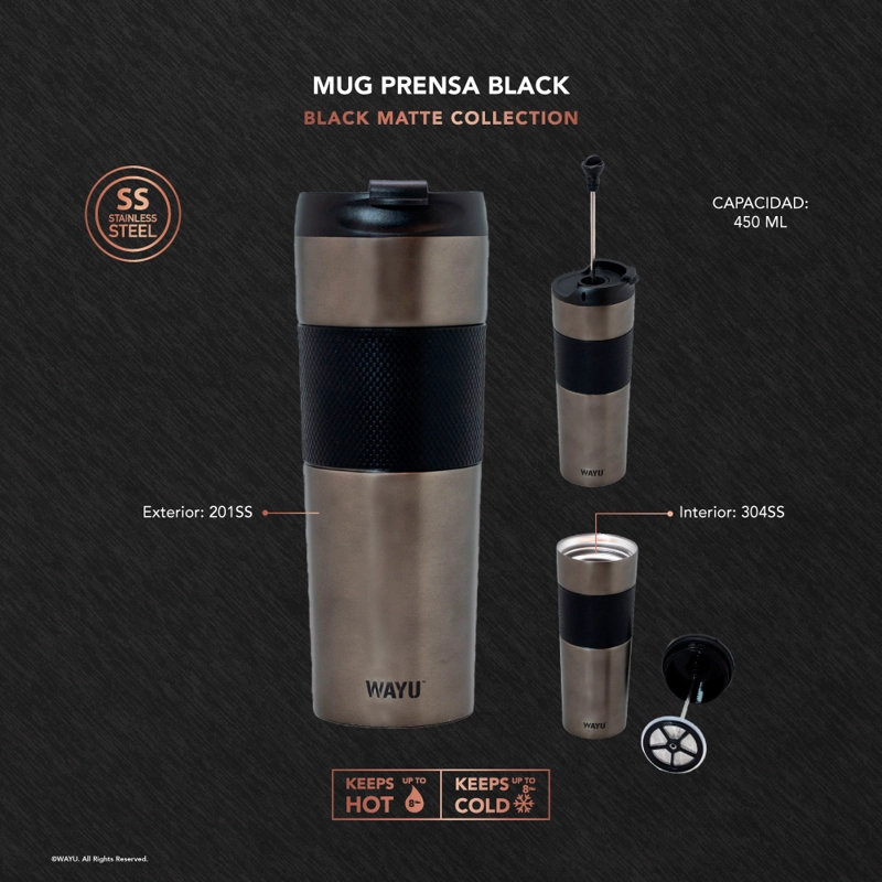 MUG PRENSA BLACK WAYU - 3