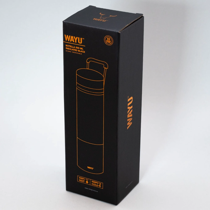 BOTELLA 500ML INSULATED BLACK WAYU - 6