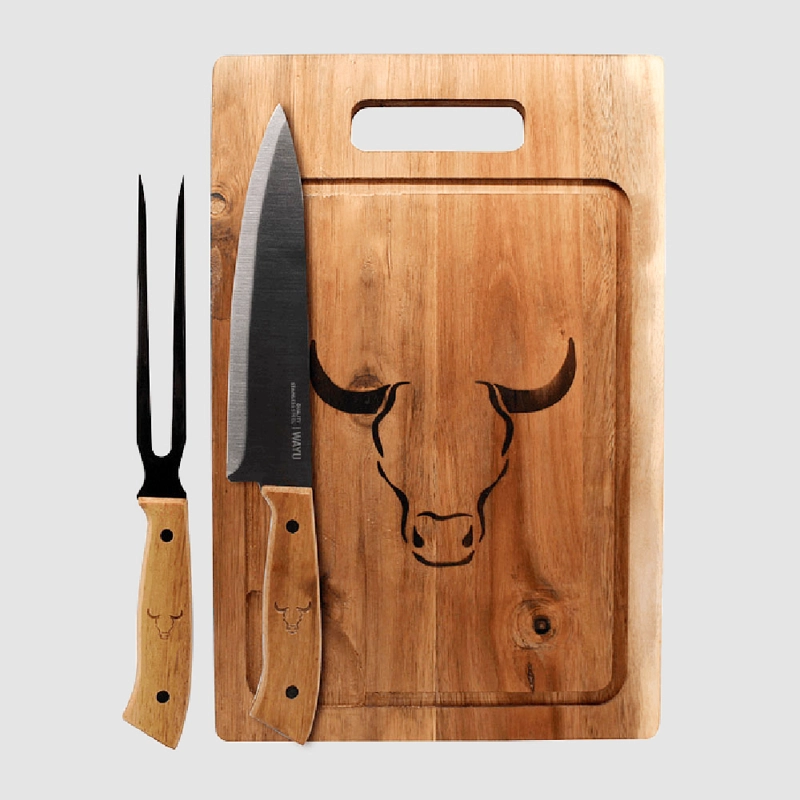 SET TABLA CUCHILLO TENEDOR PRM WAYU - 1