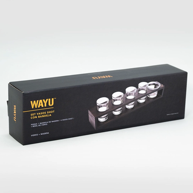 SET VASOS SHOT CON BANDEJA WAYU - 4