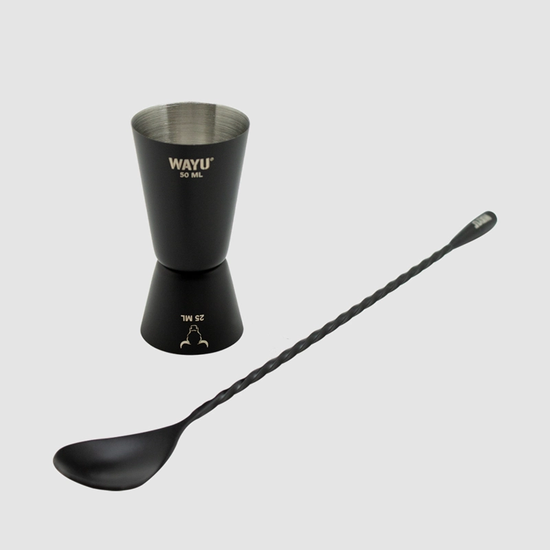 SET DE MEDIDOR Y CUCHARA COCTEL WAYU - 1