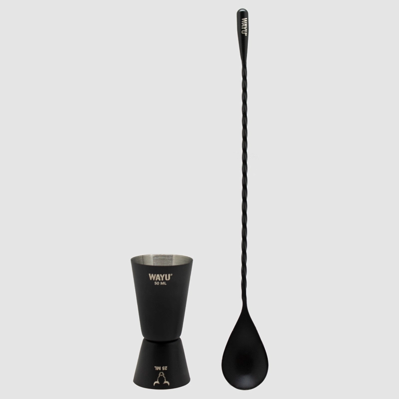 SET DE MEDIDOR Y CUCHARA COCTEL WAYU - 2