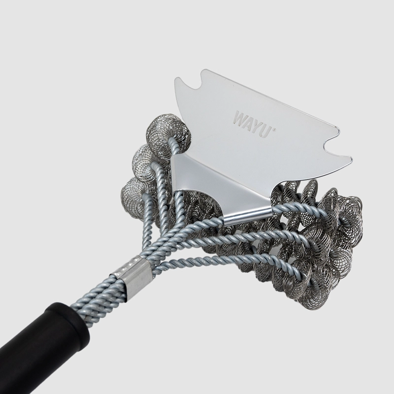 CEPILLO LIMPIA PARRILLAS CON RASPADOR WAYU - 2