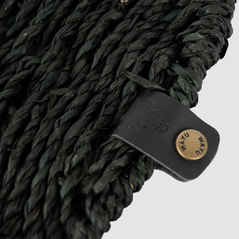 INDIVIDUAL RENDONDO TRENZADO BLACK WAYU - 2
