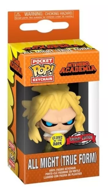 FUNKO POP NEGRO LLAVERO MY HERO ACADEMIA ALL MIGHT WEAK SPECIAL - 1