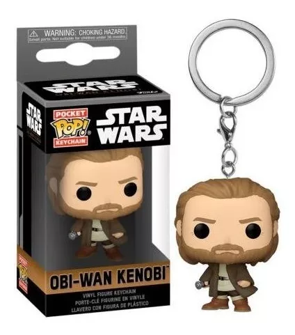 FUNKO POP NEGRO LLAVERO - STAR WARS - OBI WAN KENOBI - 1