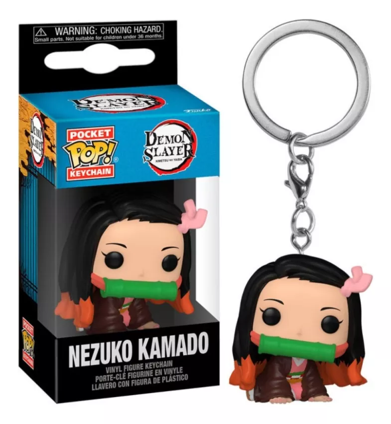 FUNKO POP NEGRO LLAVERO - DEMON SLAYER - NEZUKO KAMADO V2 - 1