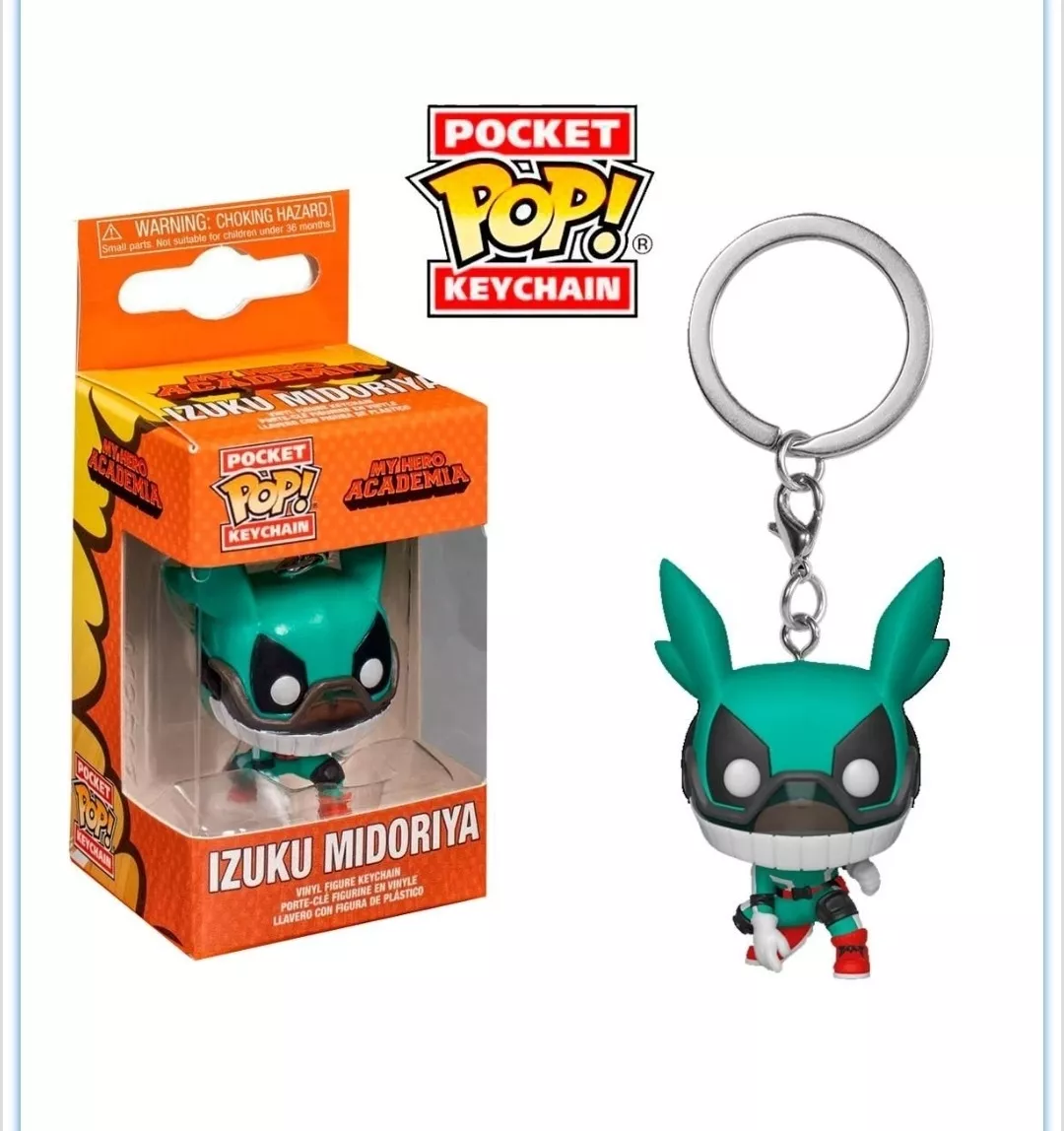 FUNKO POP NEGRO LLAVERO MY HERO ACADEMIA DEKU HELMET - 1