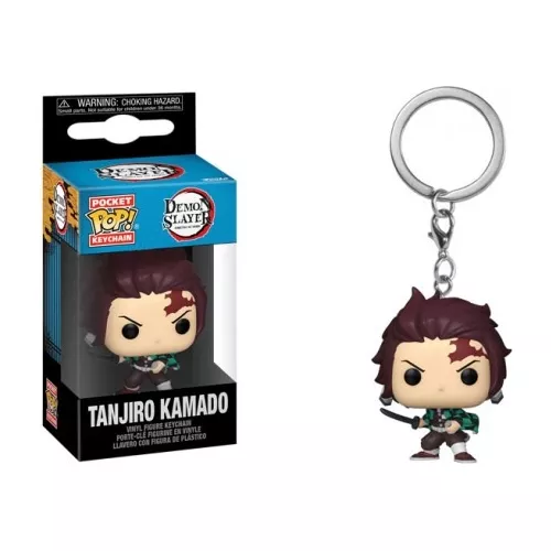 FUNKO POP NEGRO LLAVERO - DEMON SLAYER - TANJIRO KAMADO - 1