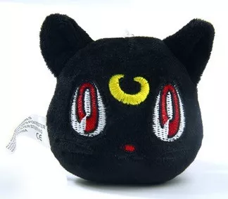 PELUCHE LLAVERO GATO LUNA NEGRO - 1