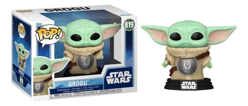 FUNKO POP - STAR WARS MANDALORIAN - GROGU WITH CREST (819) - 1