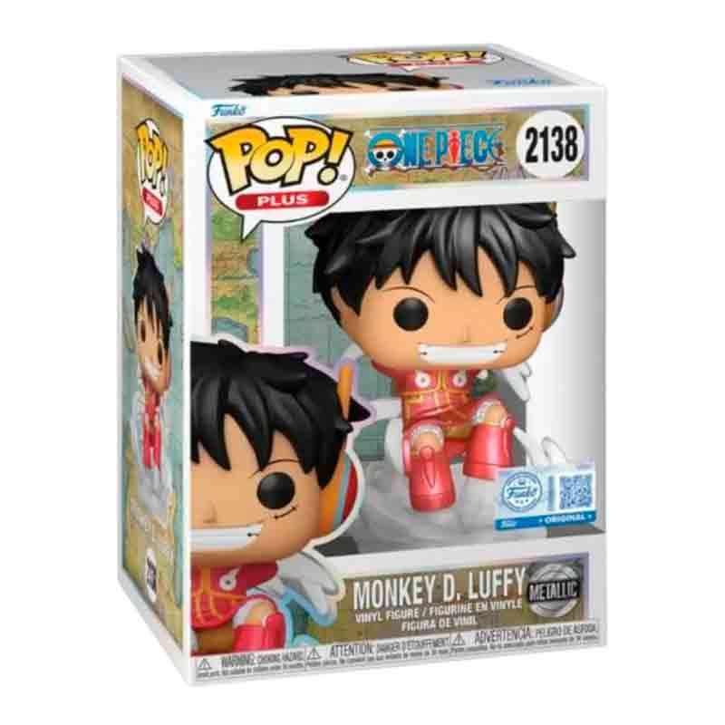 FUNKO POP PLUS ONE PIECE EGGHEAD ISLAND MONKEY D LUFFY 2138 METALICO MT - 1