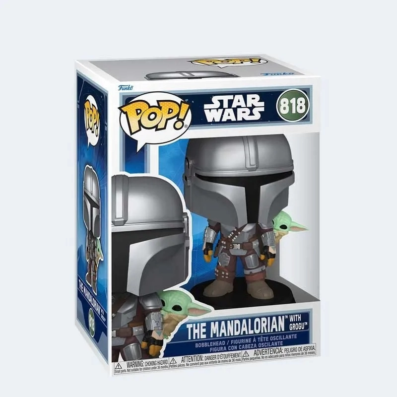 FUNKO POP - STAR WARS - MANDALORIAN WITH GROGU (818) 2026 - 1