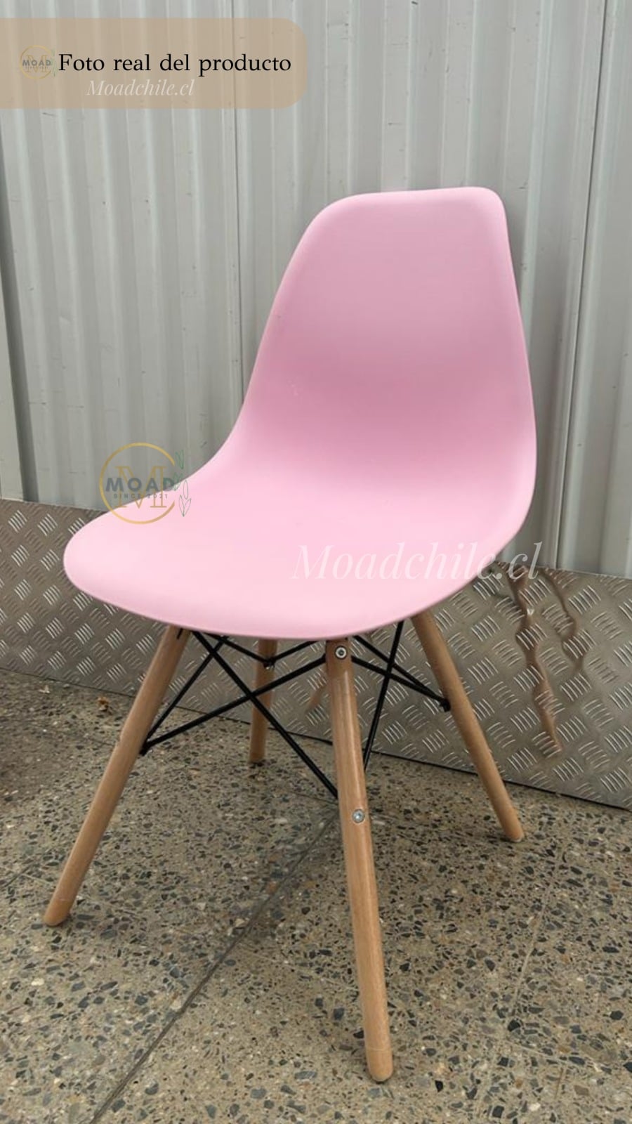 PACK X4 SILLA EAMES COMEDOR O TERRAZA - 6